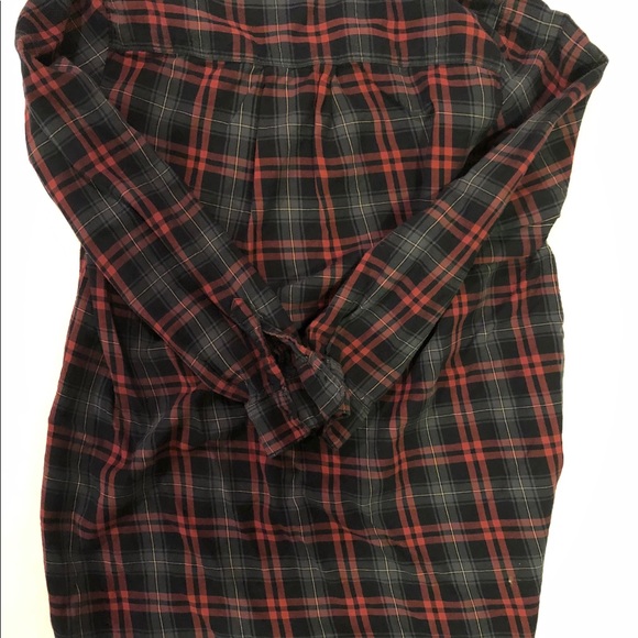 H&M Women’s Plaid Tshirt Dress with Pockets - Picture 3 of 3